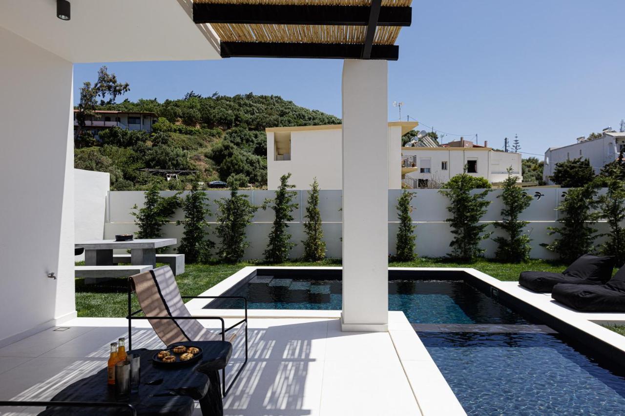 Modern Villa Casa Filo Verde With Private Pool & Bbq,200M From The Beach Plakias Exterior foto