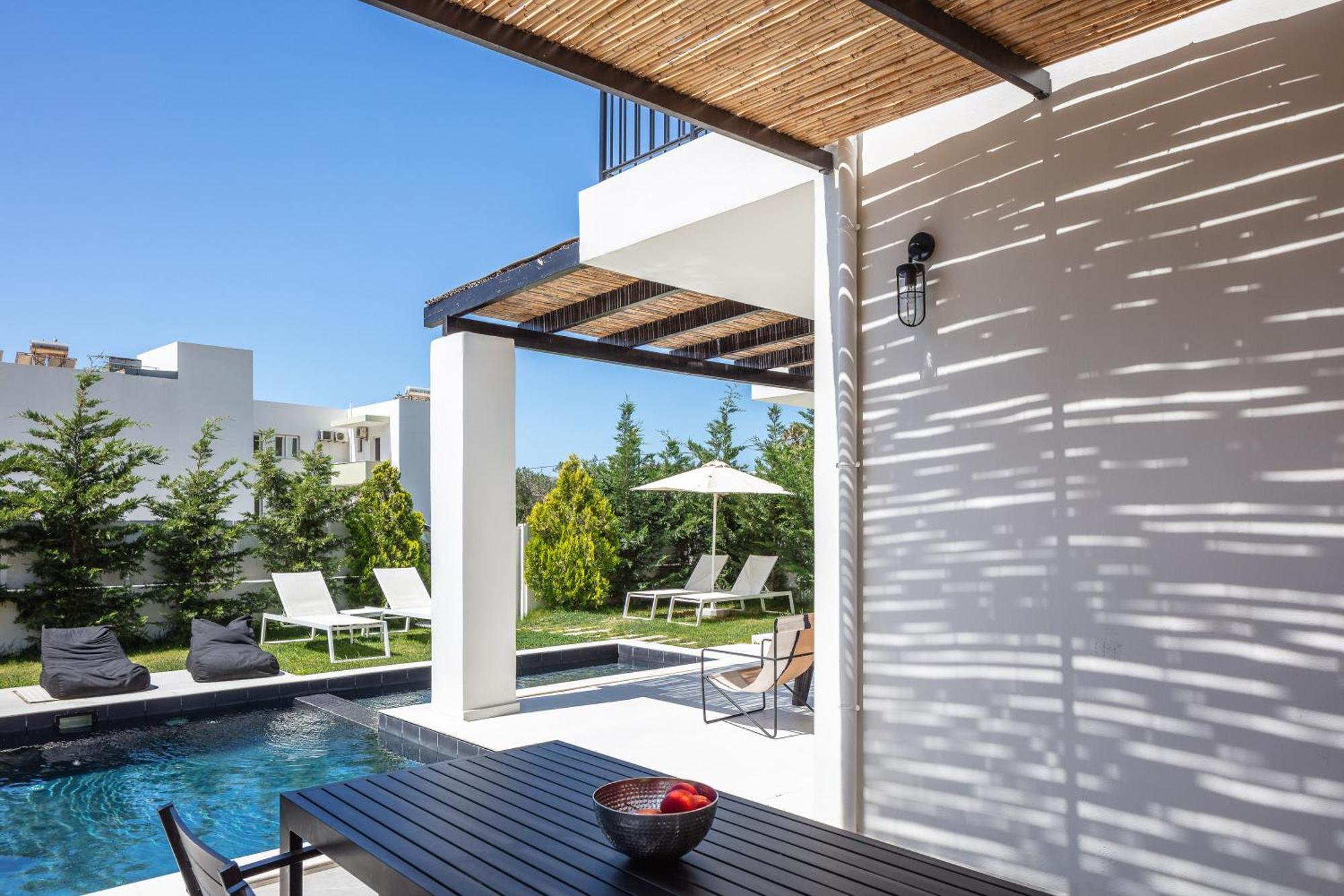Modern Villa Casa Filo Verde With Private Pool & Bbq,200M From The Beach Plakias Exterior foto