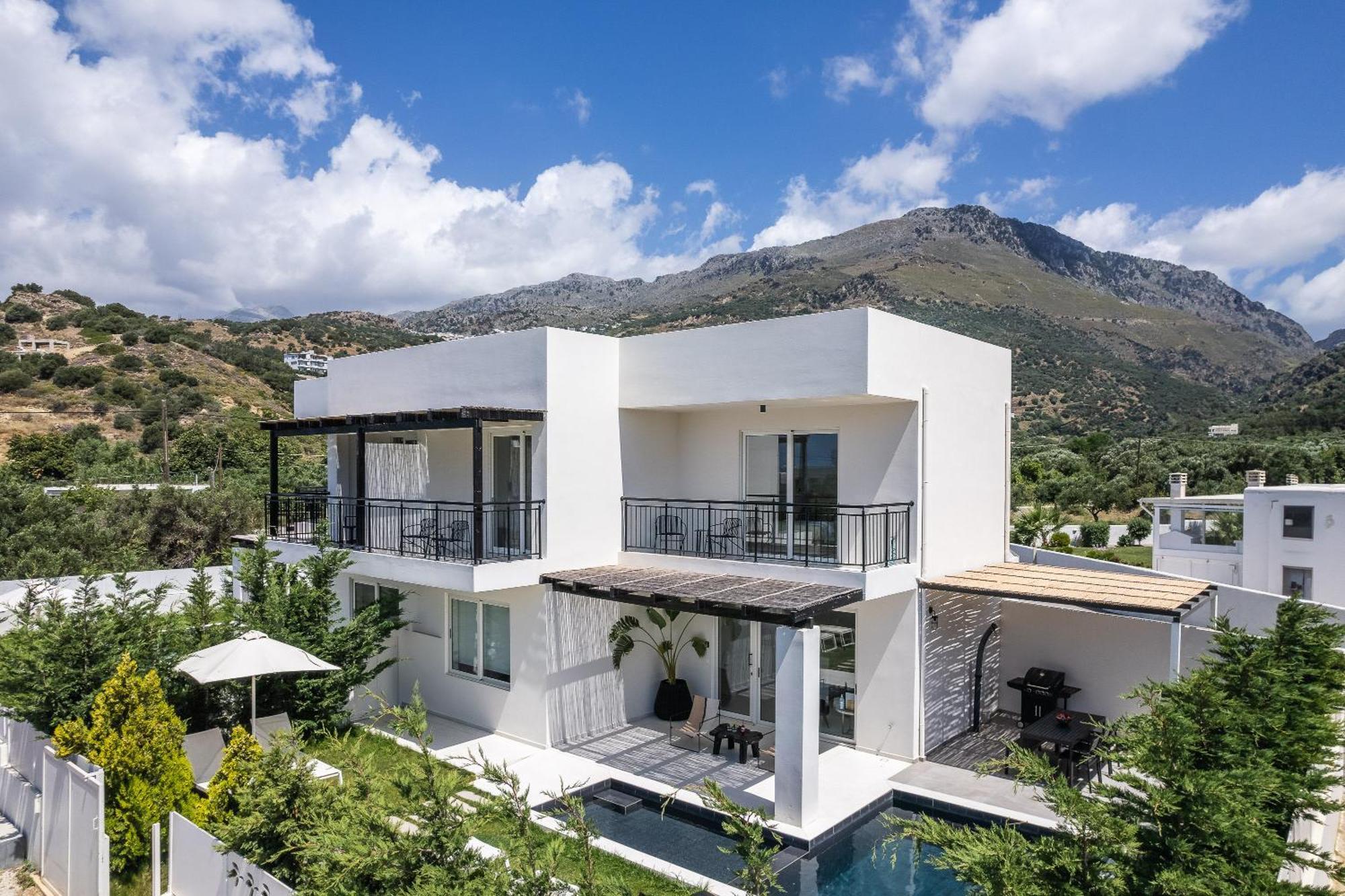 Modern Villa Casa Filo Verde With Private Pool & Bbq,200M From The Beach Plakias Exterior foto